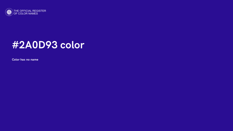 #2A0D93 color image