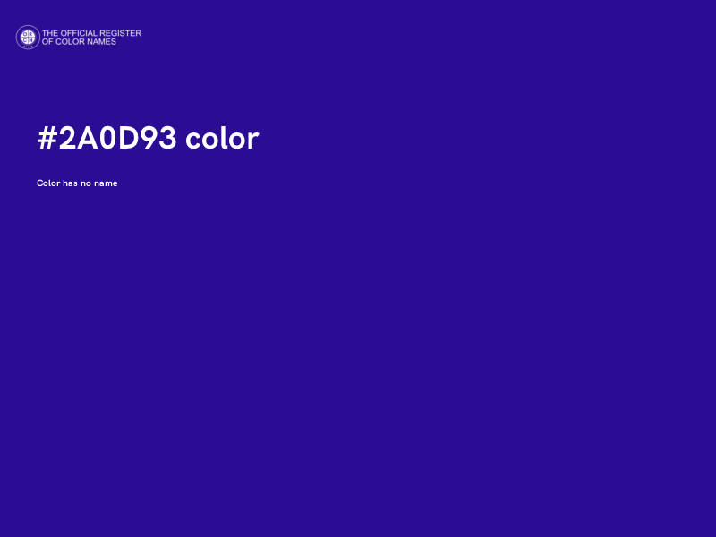 #2A0D93 color image