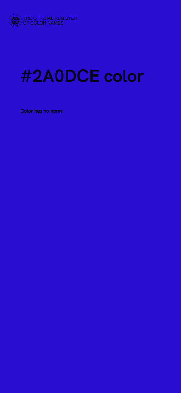 #2A0DCE color image