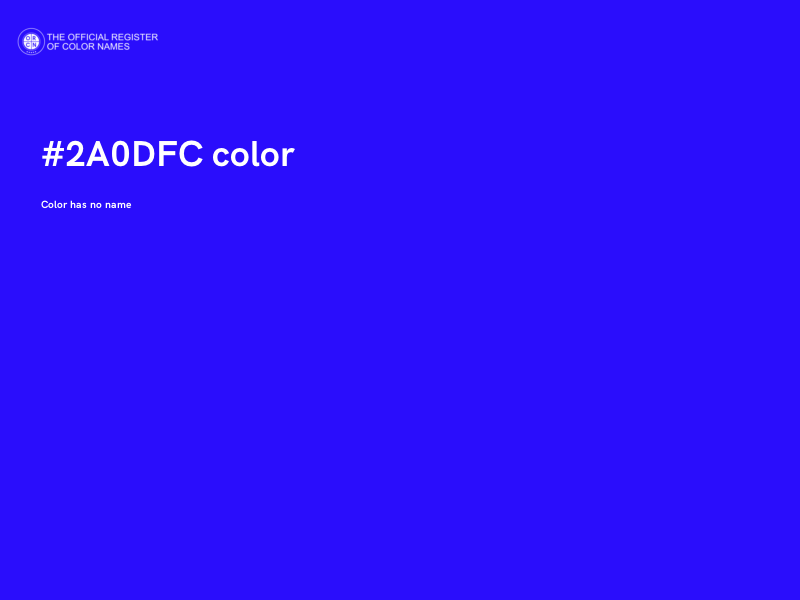 #2A0DFC color image