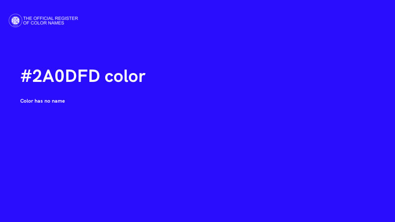 #2A0DFD color image