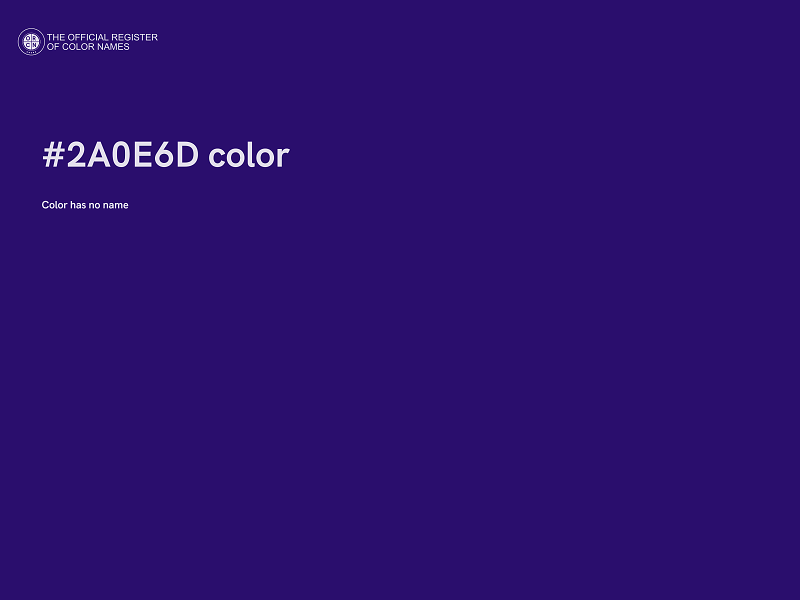 #2A0E6D color image