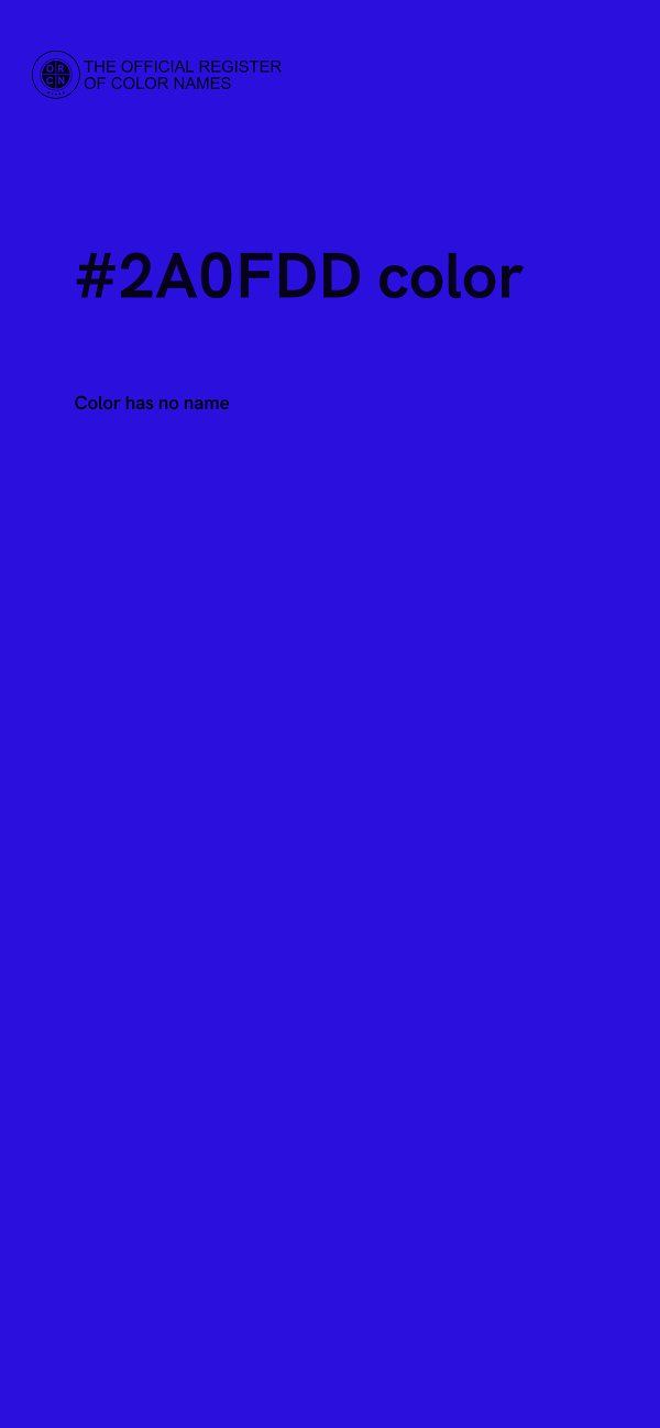 #2A0FDD color image