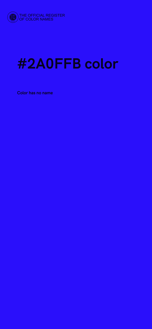 #2A0FFB color image