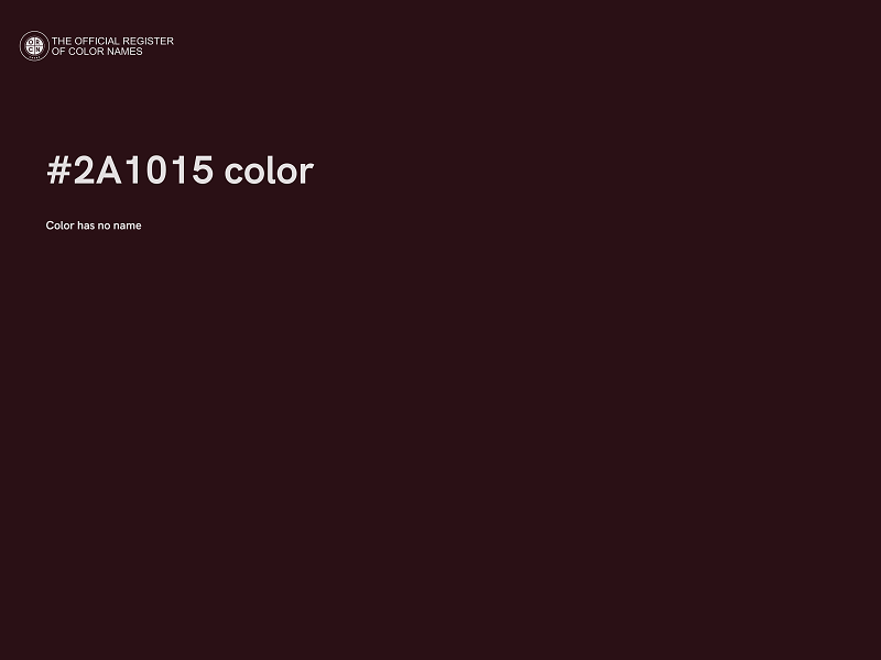 #2A1015 color image