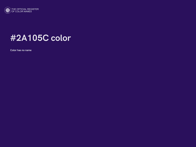 #2A105C color image