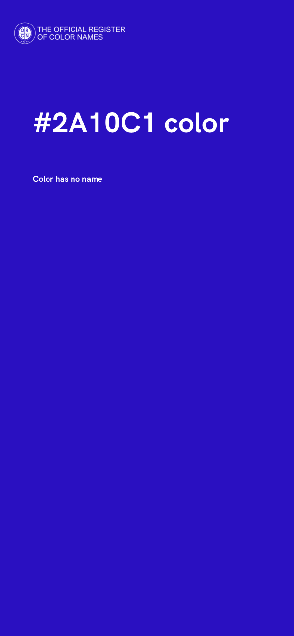 #2A10C1 color image
