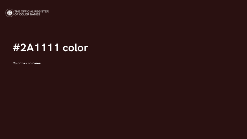 #2A1111 color image