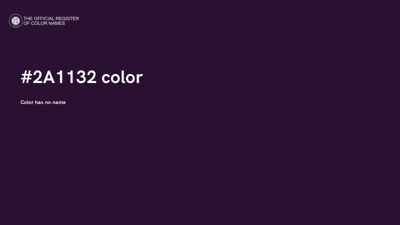 #2A1132 color image