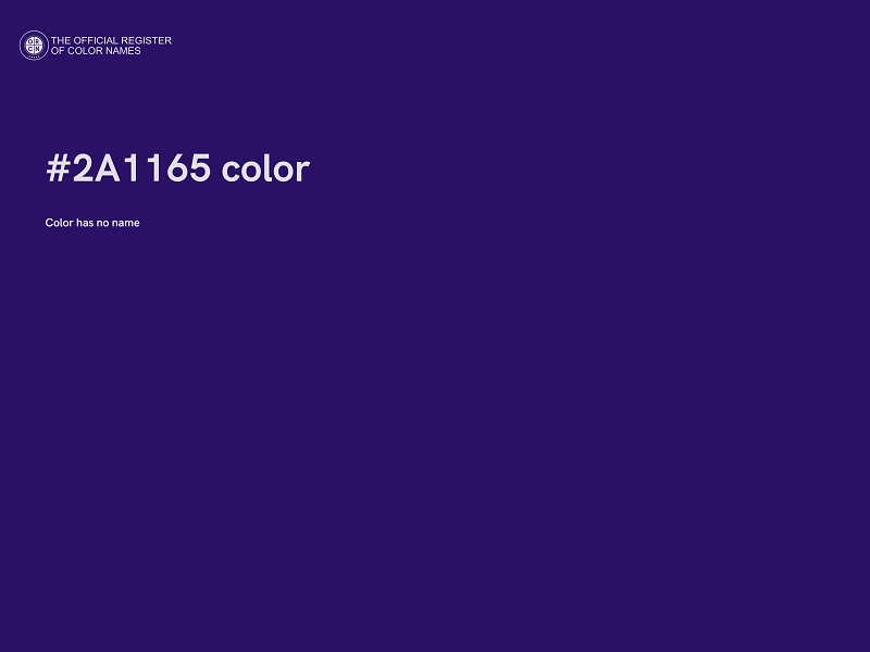 #2A1165 color image