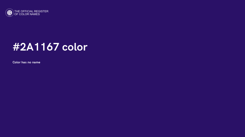 #2A1167 color image