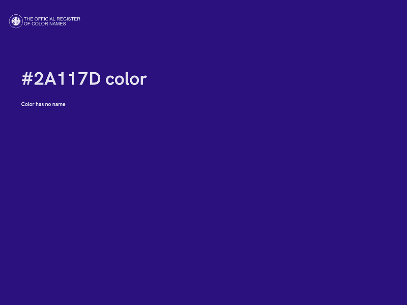 #2A117D color image