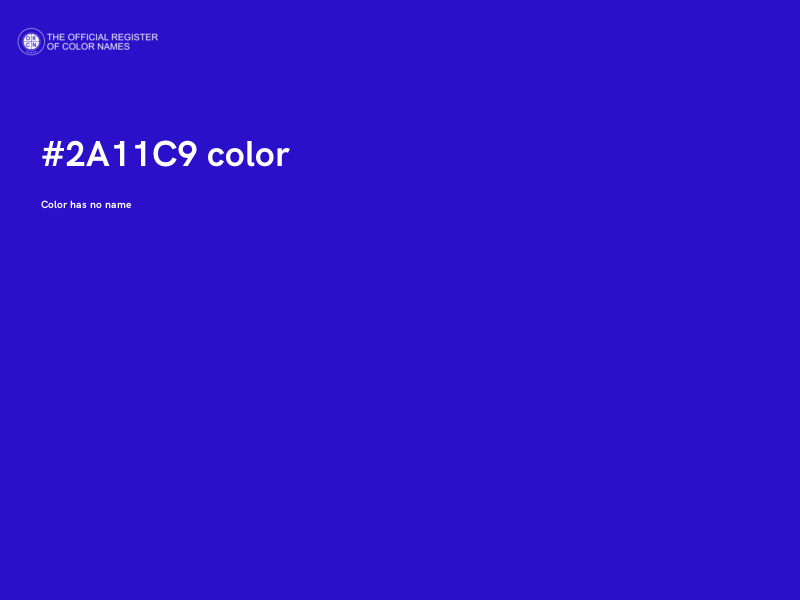 #2A11C9 color image
