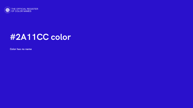 #2A11CC color image