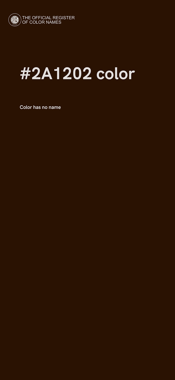 #2A1202 color image