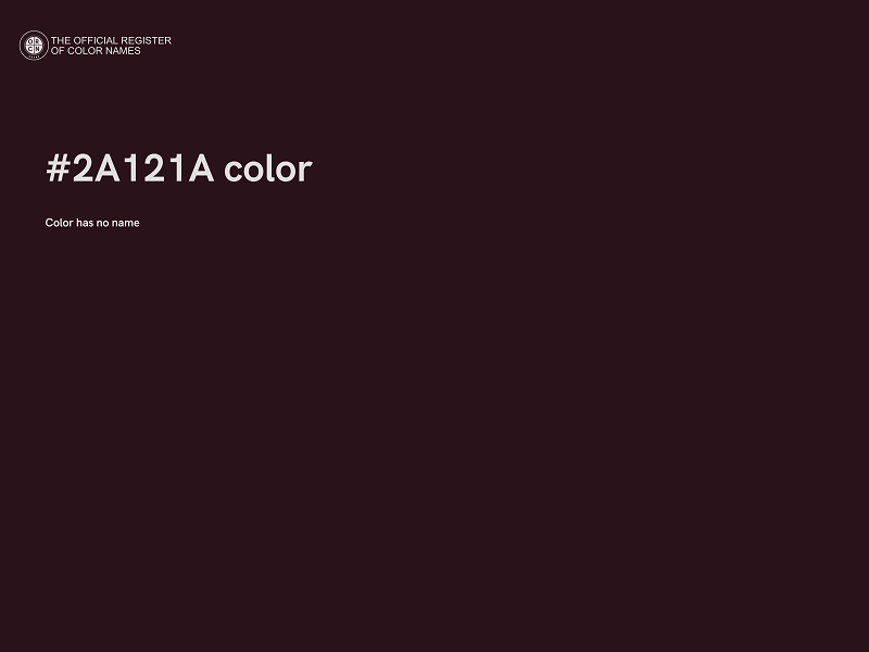 #2A121A color image