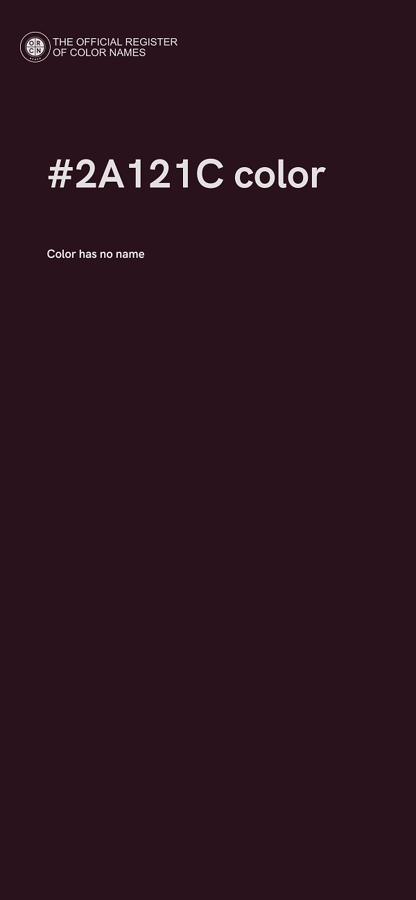 #2A121C color image