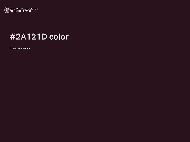 #2A121D color image