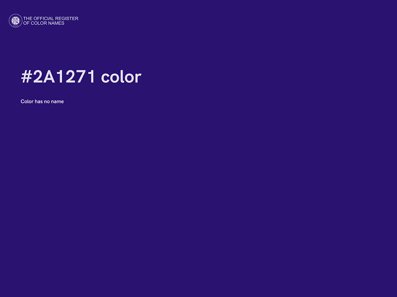 #2A1271 color image