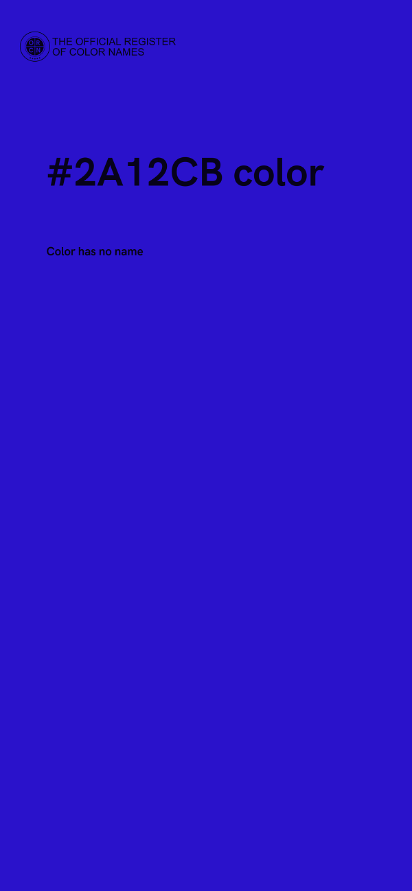 #2A12CB color image