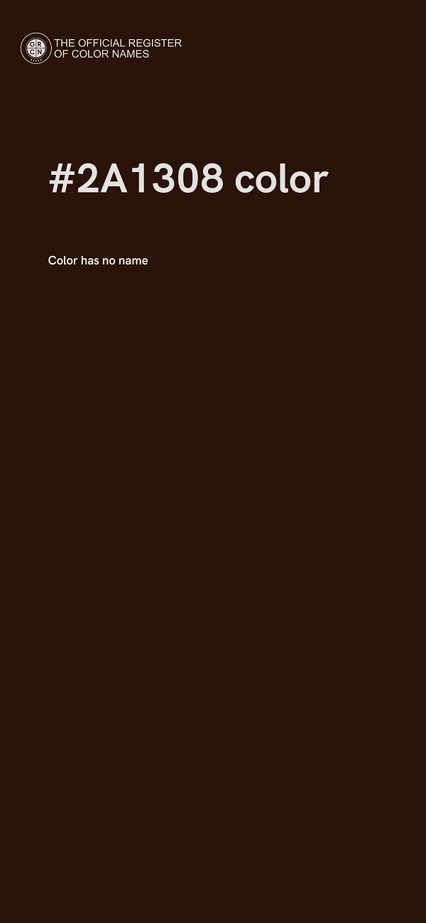 #2A1308 color image