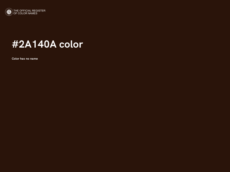 #2A140A color image