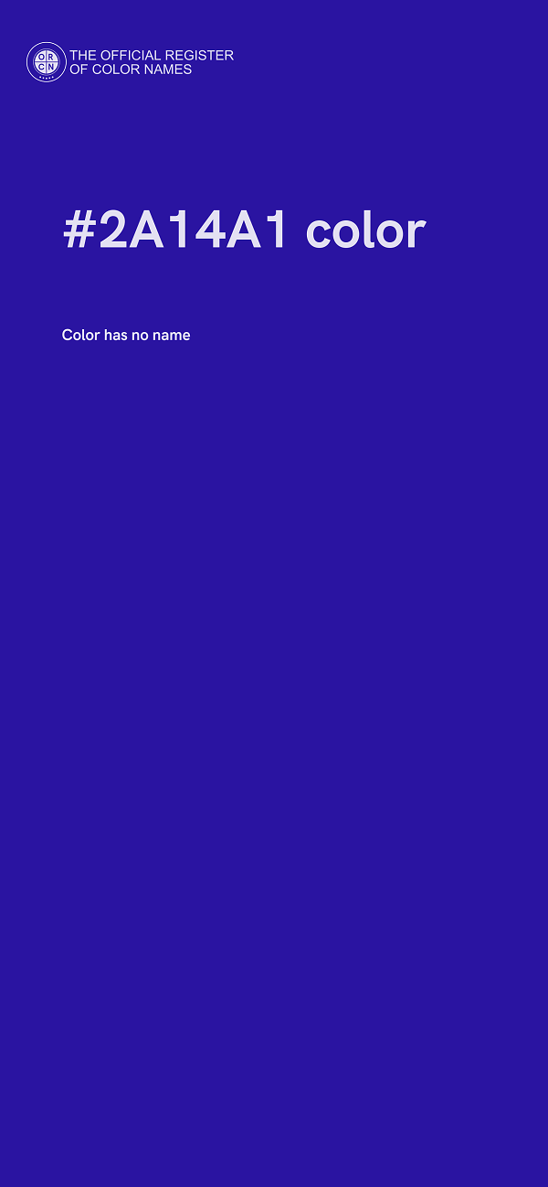 #2A14A1 color image