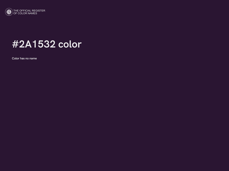 #2A1532 color image