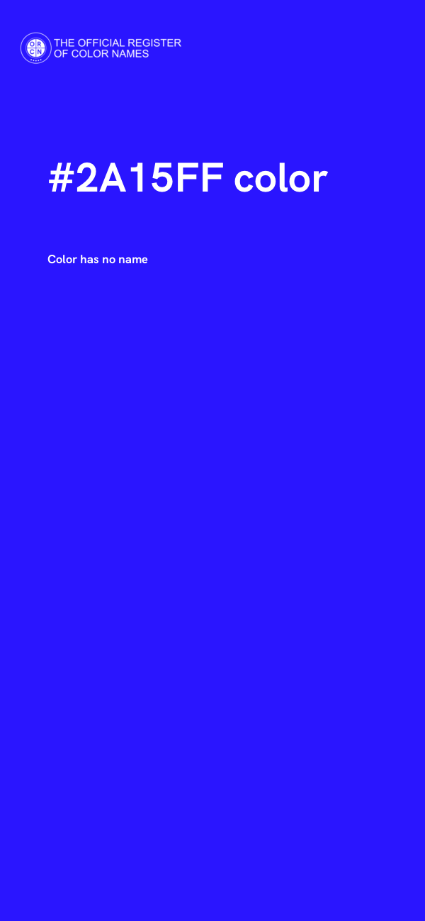 #2A15FF color image