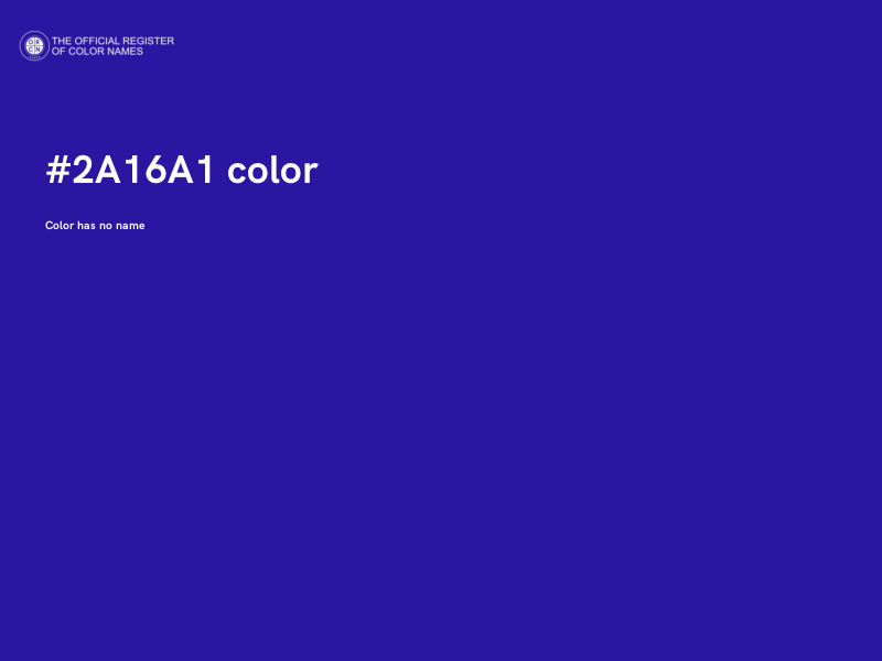 #2A16A1 color image