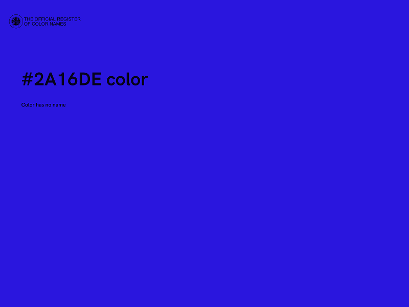 #2A16DE color image