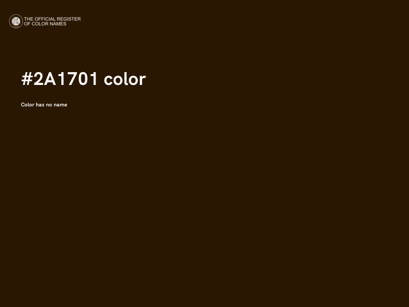 #2A1701 color image