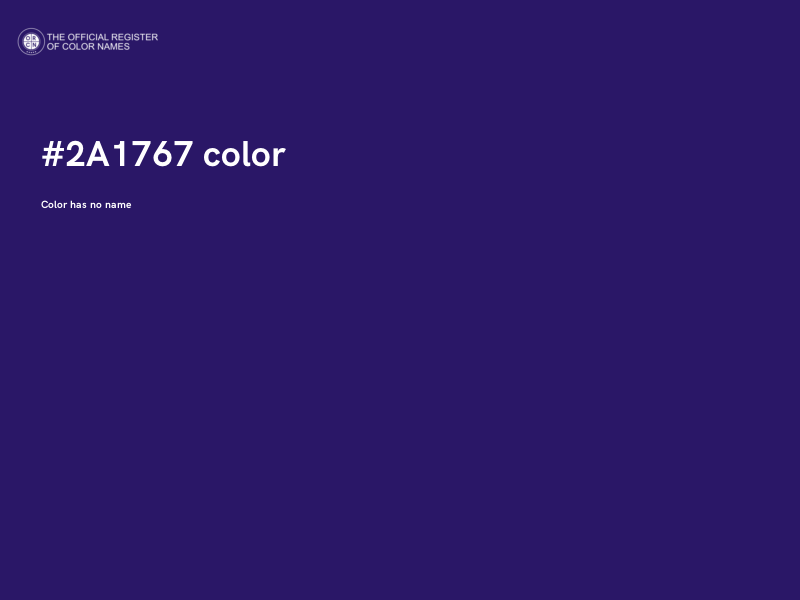 #2A1767 color image