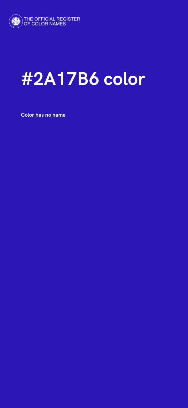 #2A17B6 color image