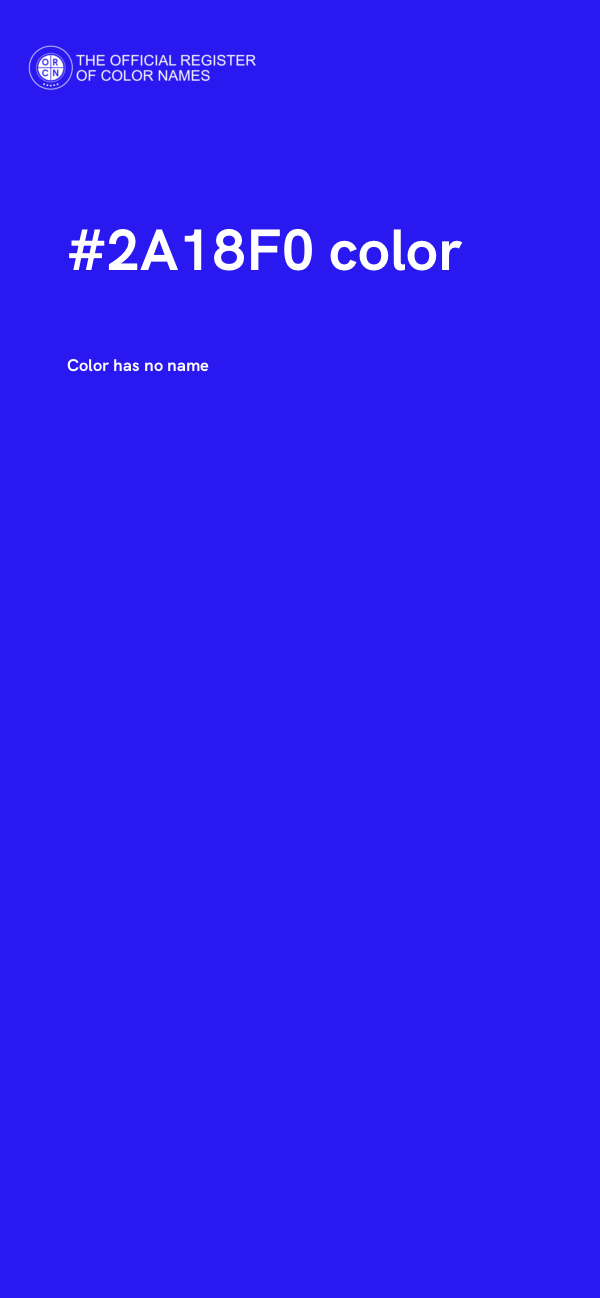 #2A18F0 color image