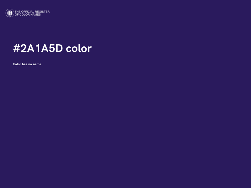 #2A1A5D color image