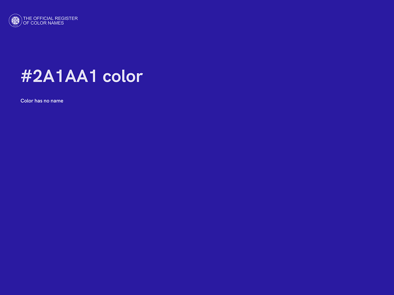 #2A1AA1 color image