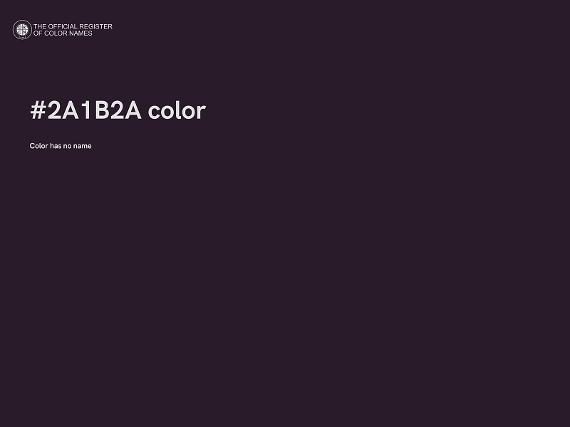 #2A1B2A color image