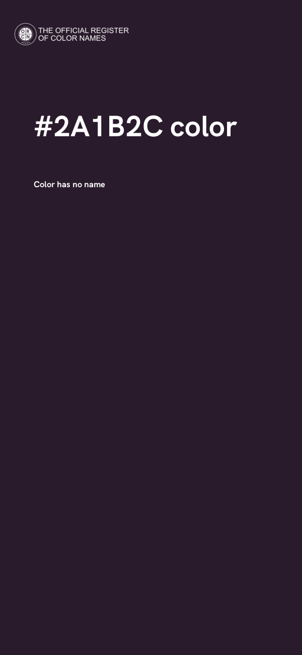 #2A1B2C color image