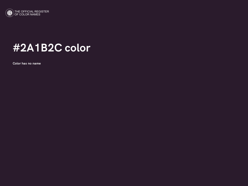 #2A1B2C color image
