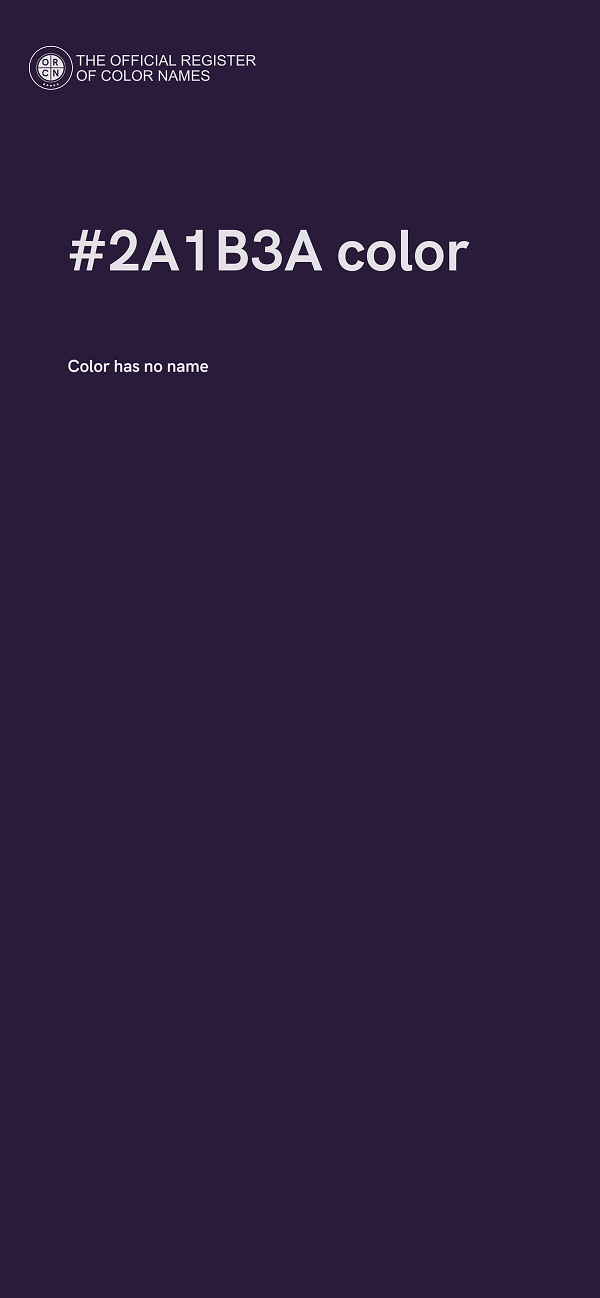 #2A1B3A color image