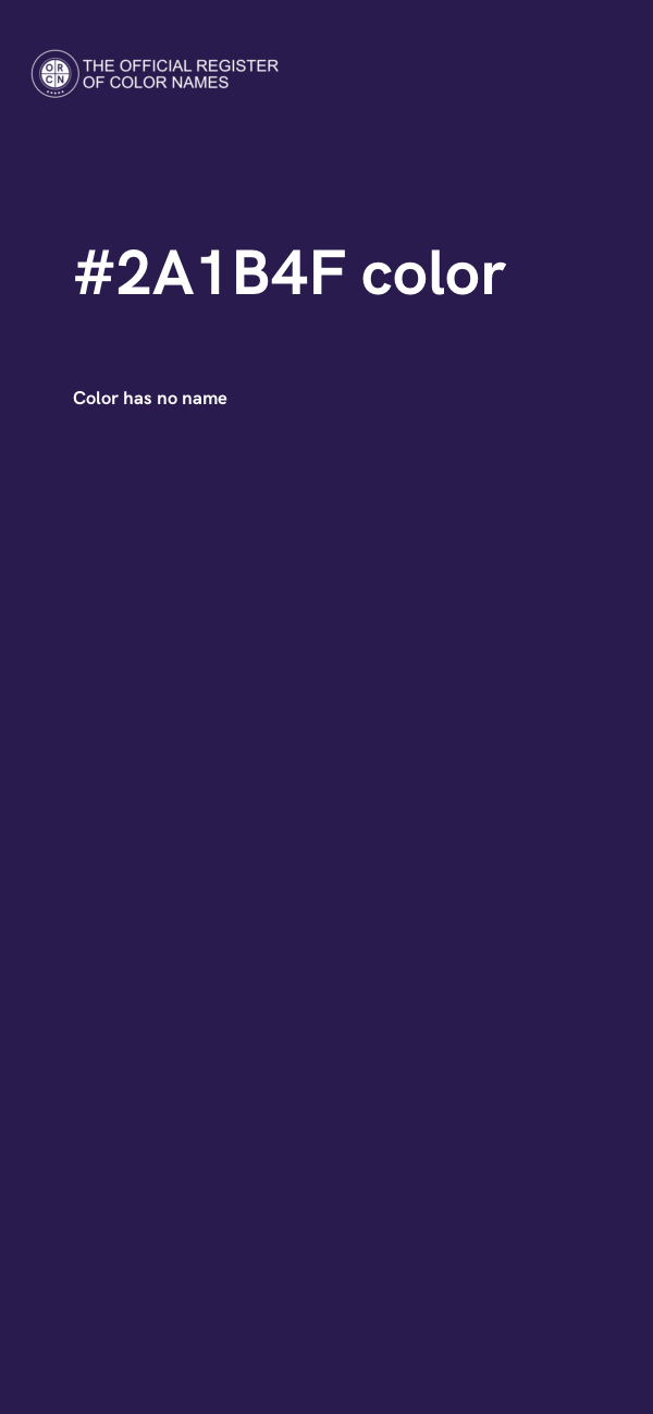 #2A1B4F color image