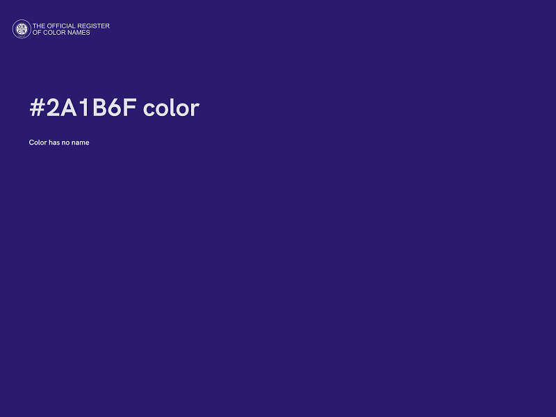 #2A1B6F color image