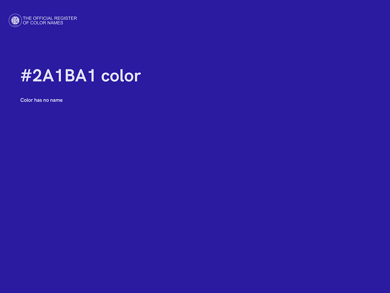 #2A1BA1 color image