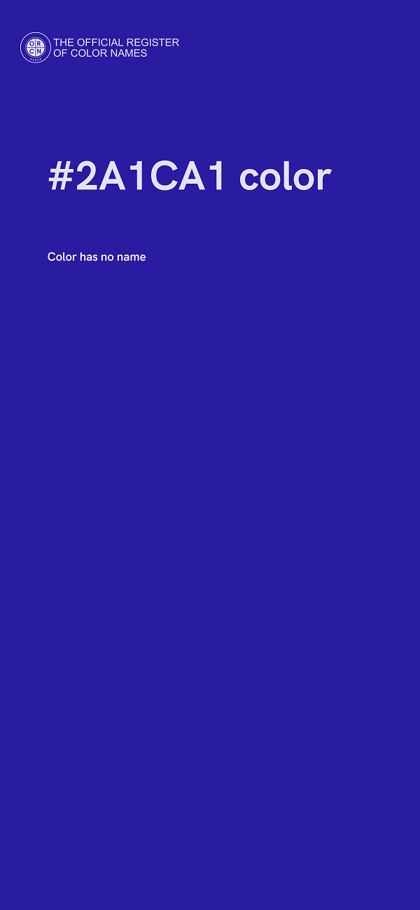 #2A1CA1 color image