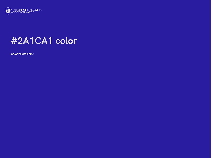 #2A1CA1 color image