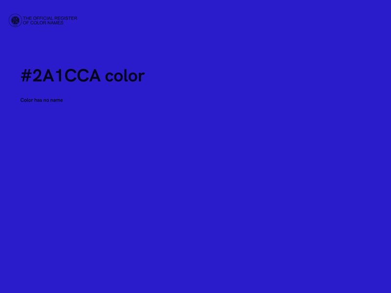 #2A1CCA color image