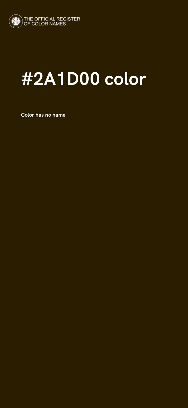 #2A1D00 color image