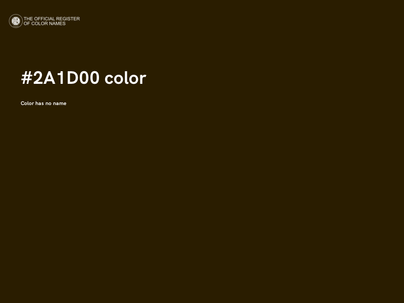 #2A1D00 color image