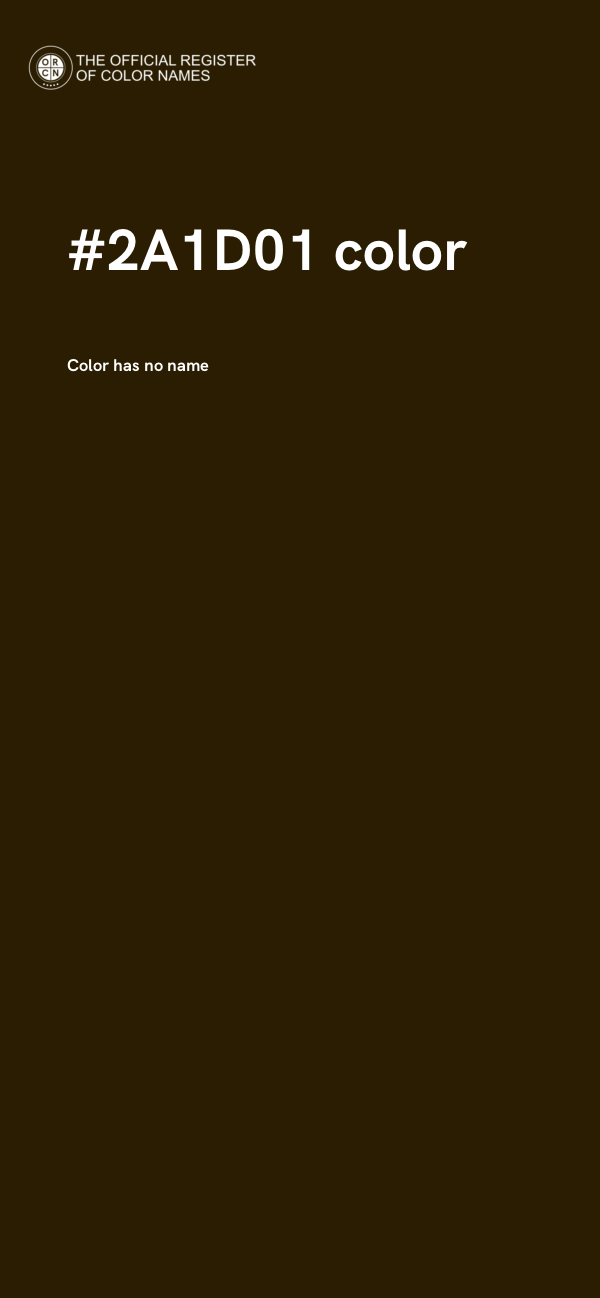 #2A1D01 color image